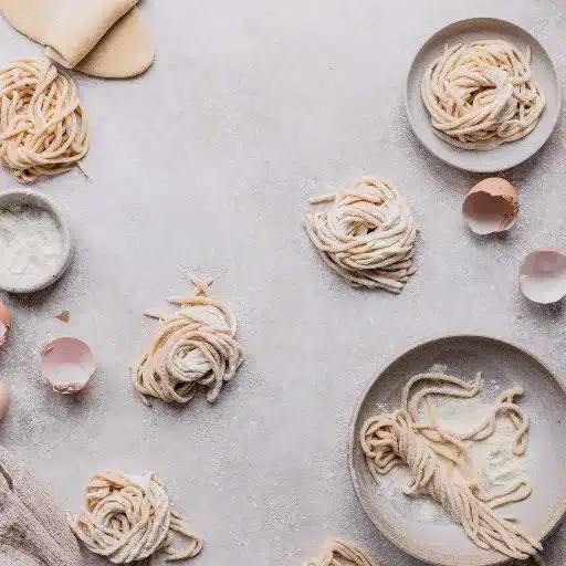 Ingredients for Homemade Tonnarelli Pasta